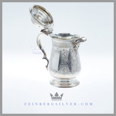 Stunning Silver Plated Tankard | Hand Engraved Victorian/Gothic | Martin Hall