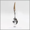 Antique English Silver and Stag Horn Jam Spoon | Feinberg Silver