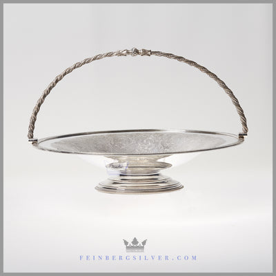 Antique English Silver Plated Basket - circa 1880 | James Dixon