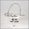 Antique English Silver Plated Oval Basket - circa 1865 | Walker & Hall