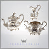 Mappin Bros 3Pc Tea Set for Sale. Early English silver plated Louis XVI style 3 piece teaset by the Mappin Brothers.
