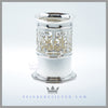 Feinberg Silver - The vertical syphon stands top half is pierced with a stylized lyre design.