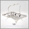 Antique Silver Victorian Brides Basket Wedding Centerpiece Feinberg Silver - The reticulated English silver plated basket has an applied gadroon border and a hand chased body with lattice, shell, leaf and scroll work, and stands on cast leaf and scroll feet.
