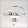 Antique English Silver Plated Basket - Hand Engraved | c.. 1860