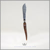 Antique English Silverplate Butter Knife with Stag Handle - c. 1875