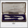 Pair of Silver Plated & Mother of Pearl Jam Spoons c. 1890 |James Jay