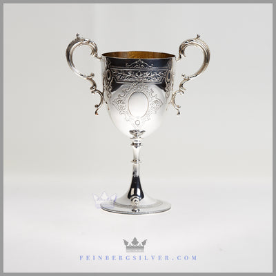 William Marples Goblet Silver Plated EPNS Antique Victorian For Sale | Feinberg Silver