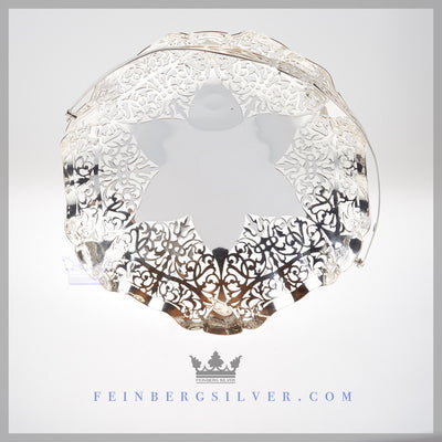 Victorian Silver Basket Brides Wedding Centerpiece  Antique Victorian Basket Silver For Sale | Feinberg Silver
