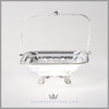 Antique English Silver Plated Oblong Basket - circa 1880 | Hand Chased