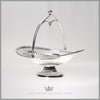 Oval Fluted English Silver Plated Basket - circa 1860