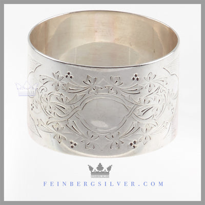 Antique English Sterling Silver Napkin Ring - Sheffield 1880 | Henry Atkins