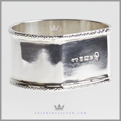 Sterling Silver Antique English Napkin Ring | Feinberg Silver