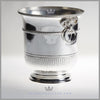 Antique English Silver Wine Bucket | Rams Head Handles | Feinberg Silver