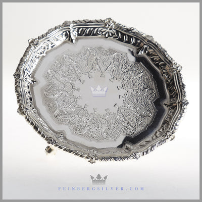 Antique English Silverplated Salver/Tray - c 1875 | Mappin & Webb