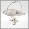 Victorian Silver Brides Basket Wedding Centerpiece Feinberg Silver - The antique English silver plated basket is oblong with cut corners. The basket has an applied floral border with sides of rosettes and a fluted bottom.