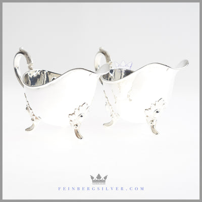 Antique English Silver Large Sauceboats | Feinberg Silver