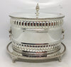 Antique English Oval 1/2 Fluted Biscuit Box - circa 1910