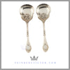 Pair of Silver Plated Berry Spoons c. 1875 | Lee & Wigfull