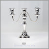 NEW -Vintage English Silver Plated 3 Light Candelabrum c.1980 | Cooper Brothers