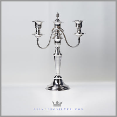 Vintage Silver Candelabra English Silverplate EPC Silver on Copper Cooper Brothers Sheffield Feinberg Silver