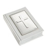 English Sterling Silver Christening/Baptism Bible | King James | Carrs of Sheffield | White