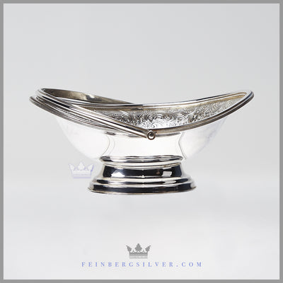 NEW Oval Vintage English Silverplate Candy/Sweet Dish - c. 1980 | Barker - Ellis for I. Freeman