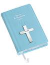 English Sterling Silver Christening/Baptism Bible | King James | Carrs of Sheffield | Blue