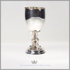 Fabulous Antique English Silver Plated Goblet - Dolphins - circa 1880 | Atkins Brothers